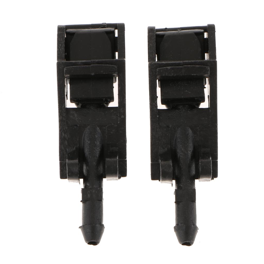 PAIR WINDSHIELD WASHER NOZZLE WATER SPRAY JET FOR VW BEETLE JETTA GOLF