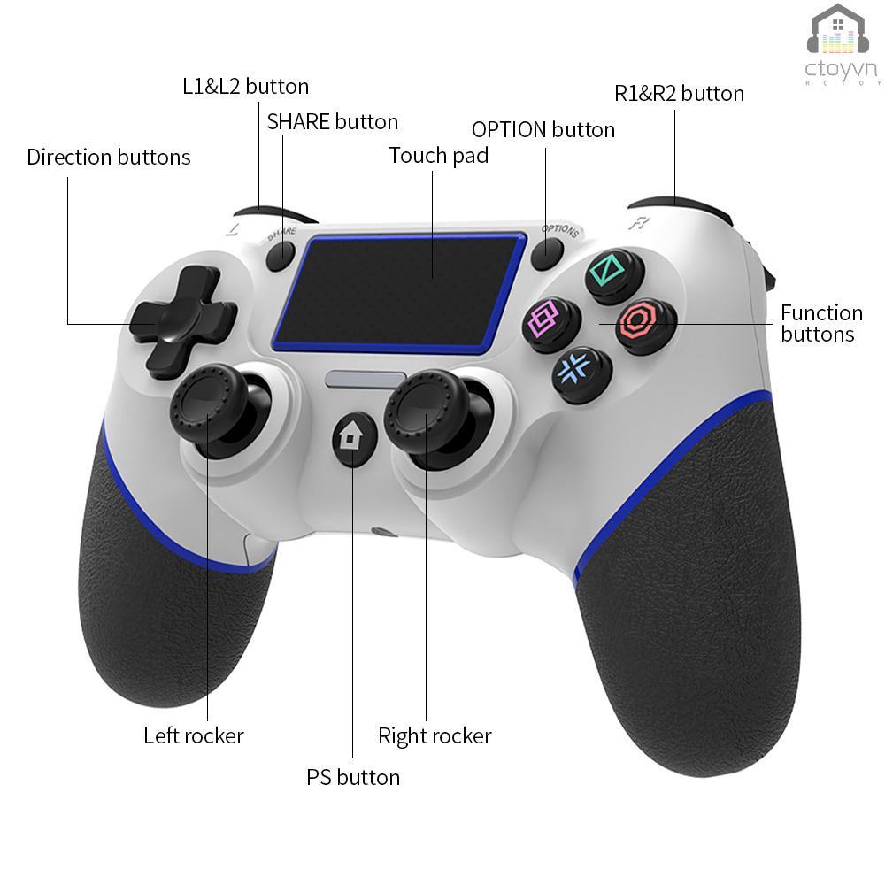 Tay cầm chơi game không dây 6 trục cho PS4