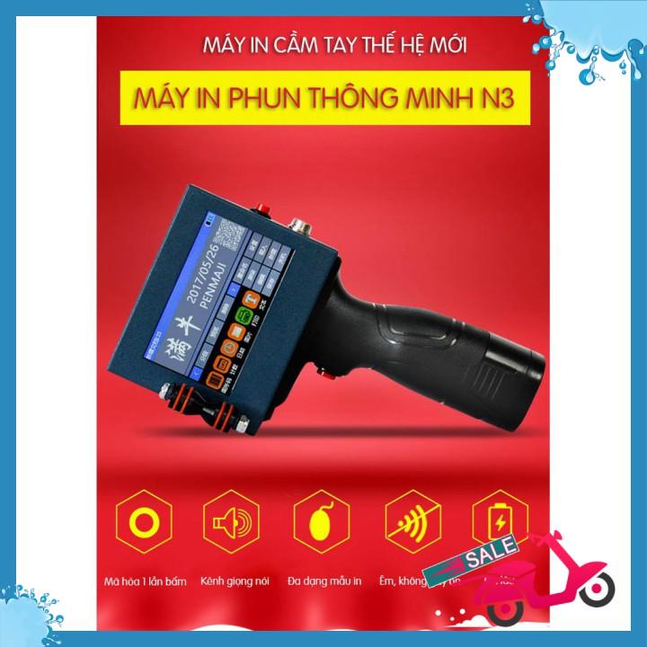 Máy in cầm tay đóng date, in logo,in số lô hàng, in mã vạch trên mọi vật liệu Printer N3