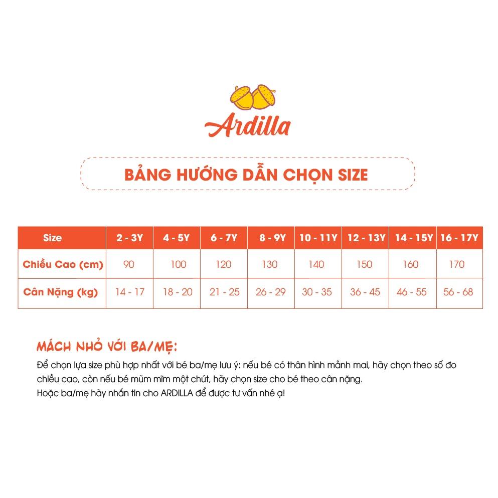 Bộ Thu Đông Bé Trai ARDILLA In Hình Dễ Thương, Phối Tay Cá Tính, Chất Vải Mềm Mại Cho Bé Từ 2-7 Tuổi KA3002TD