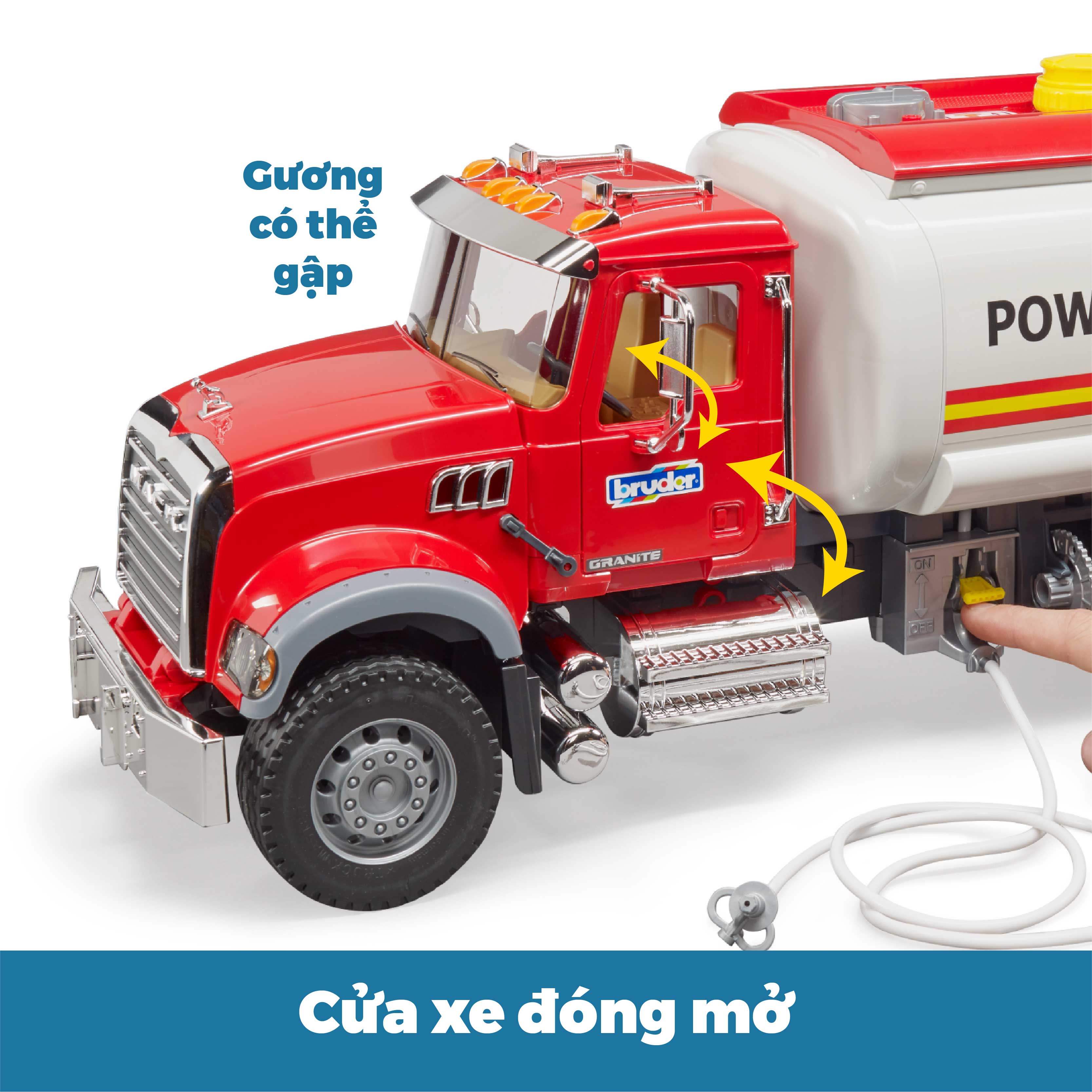 Đồ chơi BRUDER Xe chở xăng MACK BRU02827