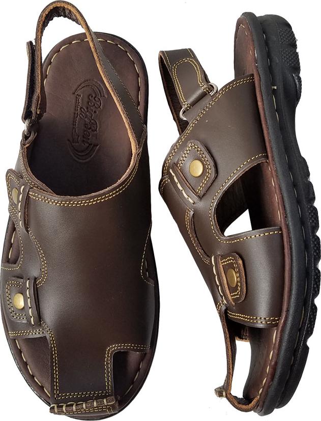 Giày Sandal Bít Mũi Nam BIGGBEN Da Bò Thật SD78