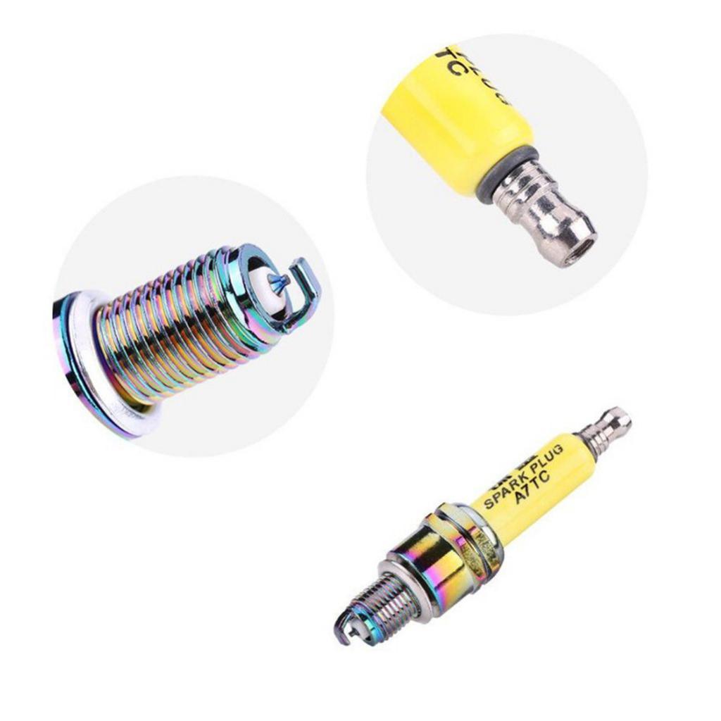4Pcs A7TC Spark Plugs for Motorcycle Scooter GY6 50cc 125cc 150cc ATV