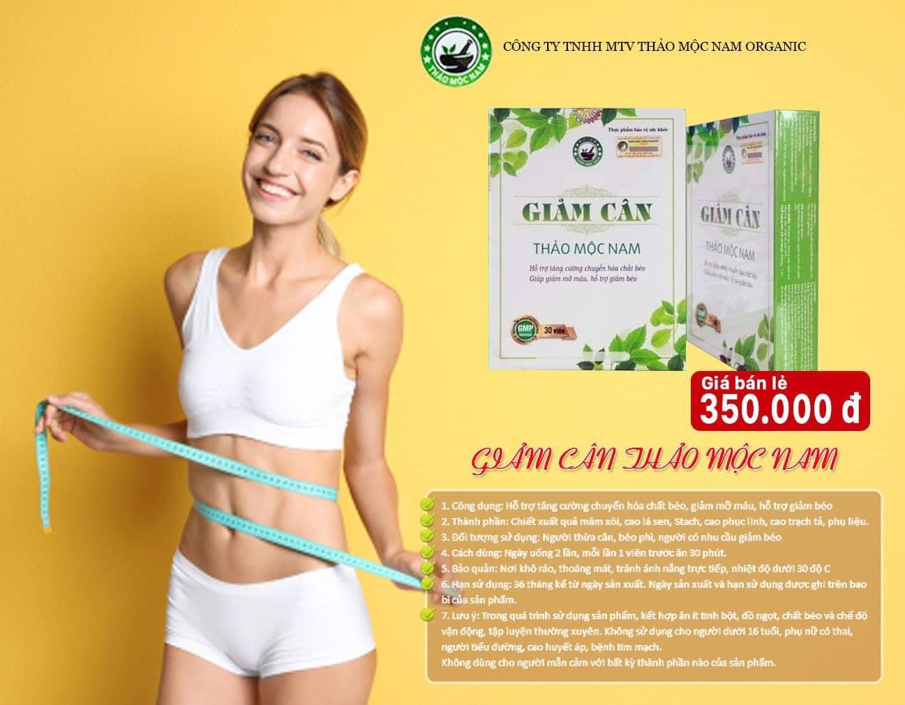  Giảm Cân Thảo Mộc Nam Organic [ Combo 3 hộp ]