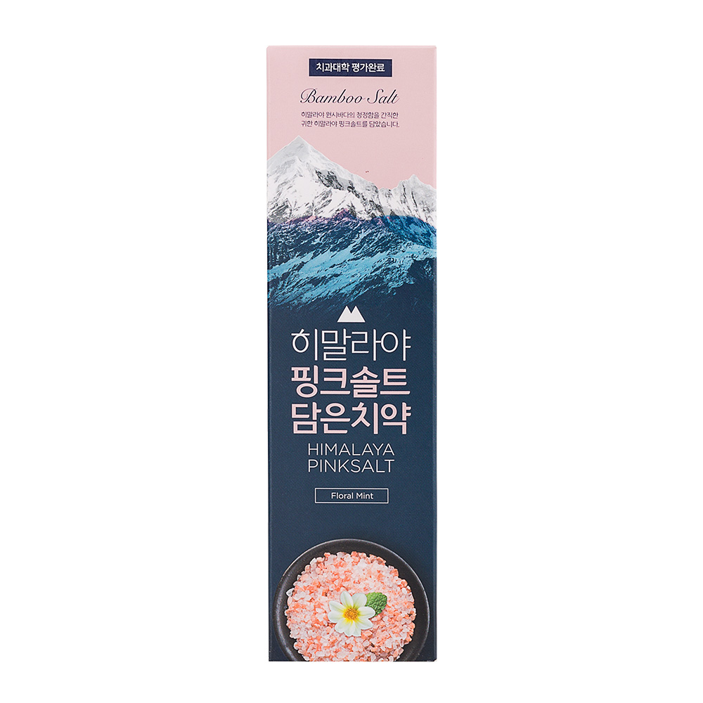 Bộ 3 Kem đánh răng dạng tuýp Bamboo Salt Himalaya Pinksalt Toothpaste Floral Mint 100g