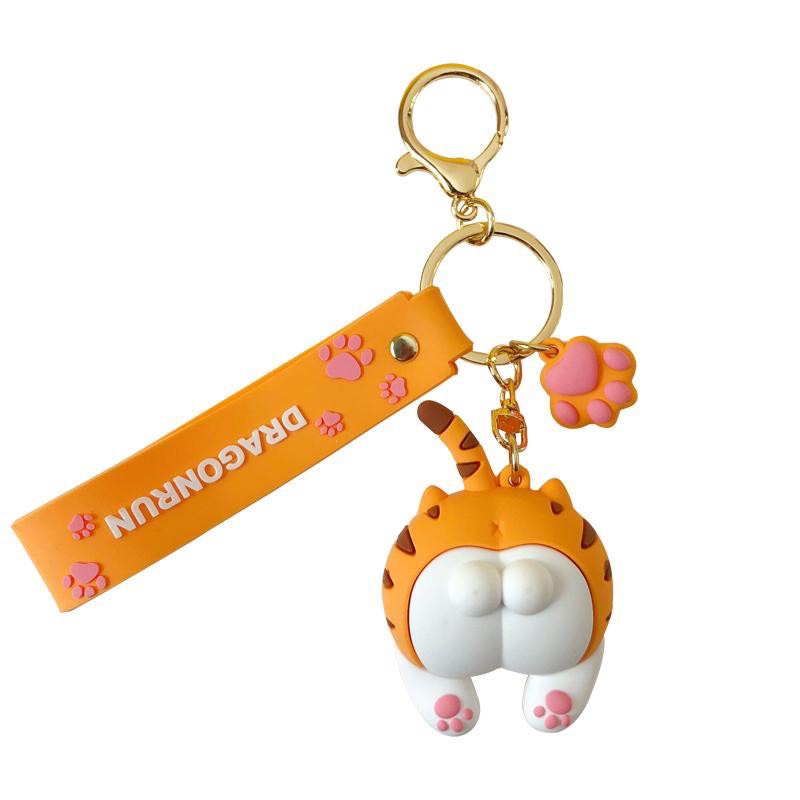 Móc Khóa Mông Mèo Tay Mèo Dễ Thương