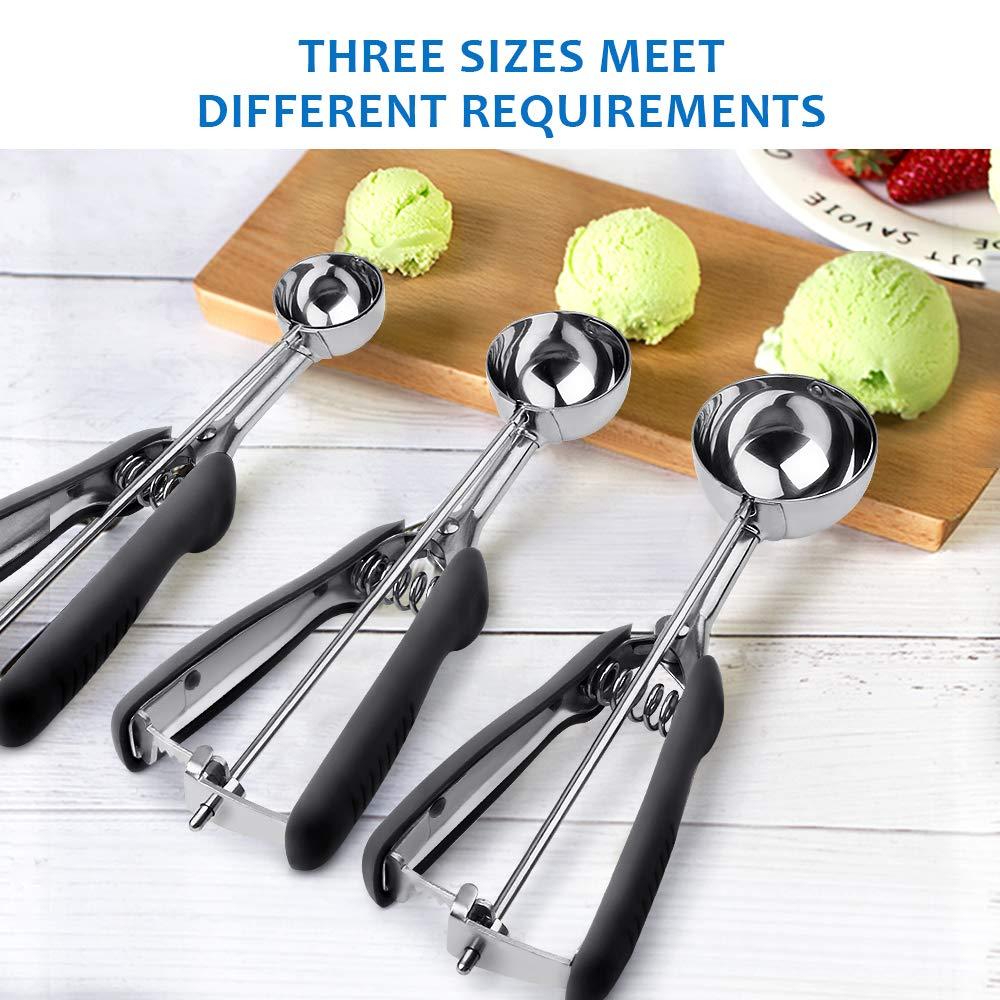 Bộ Muỗng Bắt Kem Bằng Inox Dùng Làm Kem, Dưa, Thịt Viên