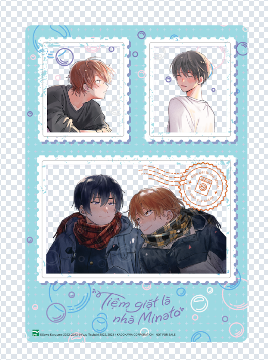 Sách - Bộ Manga - Tiệm Giặt Là Nhà Minato - Tập 4 + Tập 5 (Bộ 2 Tập) - Tặng Kèm Clear Card + Set 2 Bookmark + Standee + Set 2 Huy Hiệu