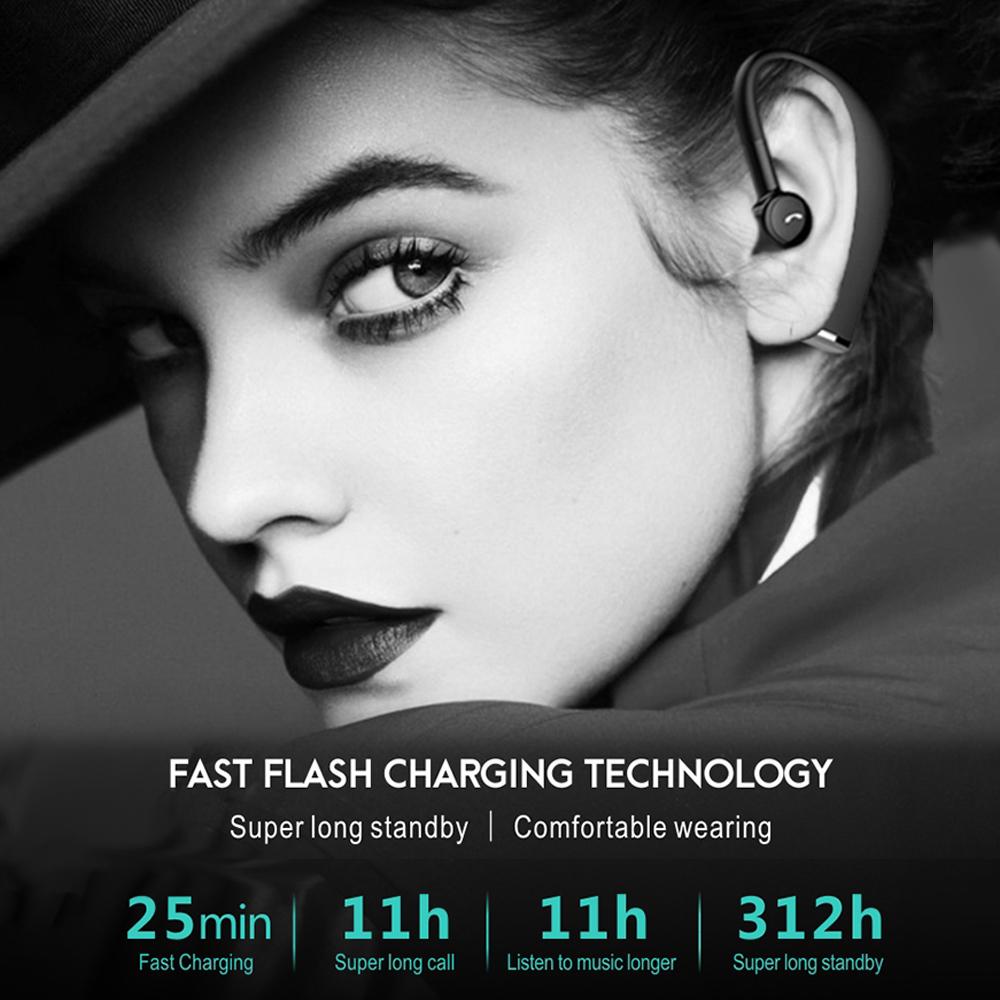 Tai nghe F680 BT không có dây, có chu vi Thiết kế treo tai xoay 180 độ-Sạc nhanh 312