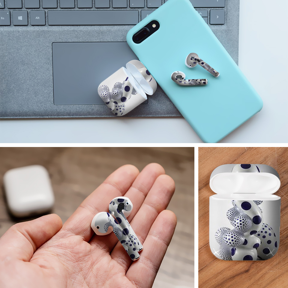 Miếng dán skin chống bẩn cho tai nghe AirPods in hình Họa tiết - HTx045 (bản không dây 1 và 2