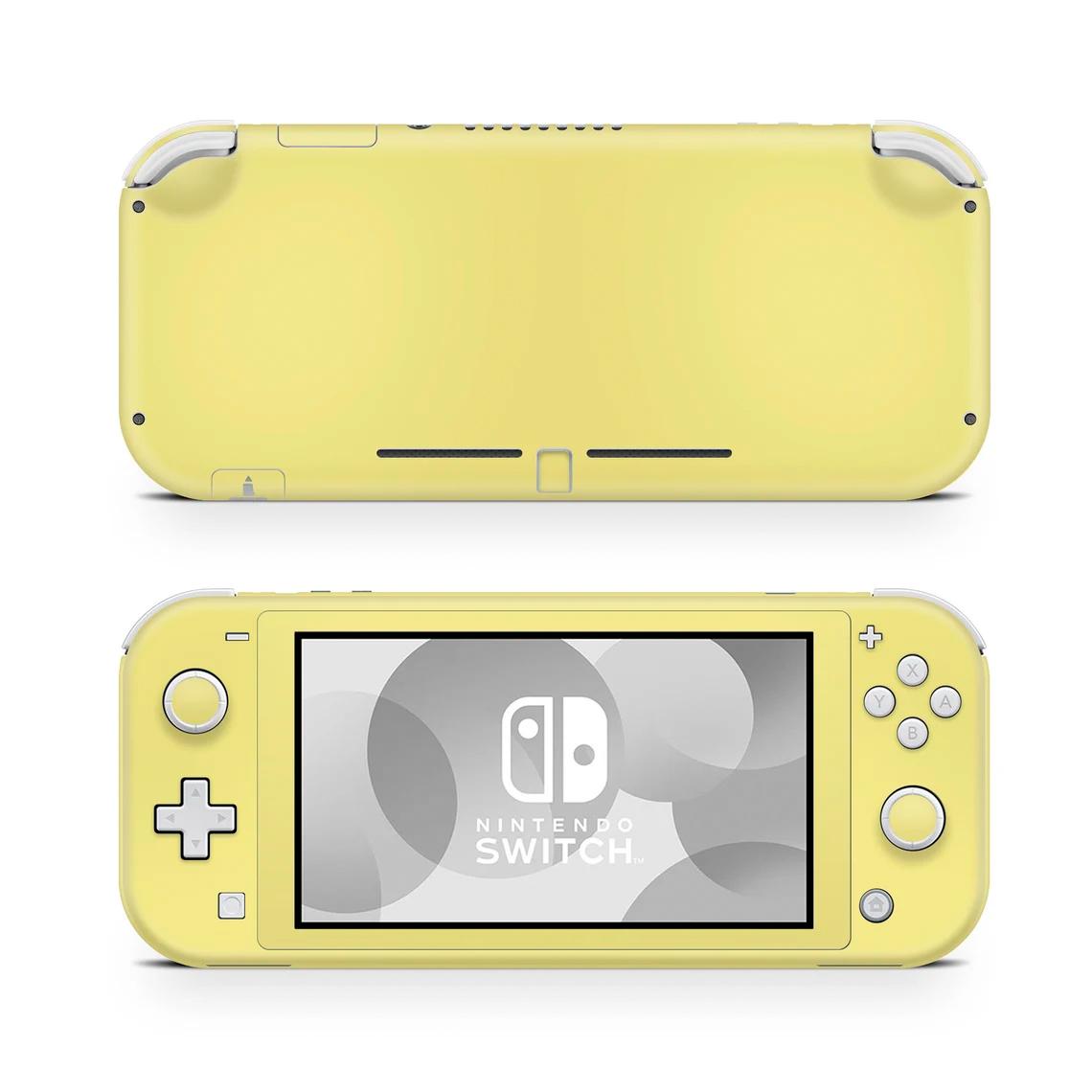 Skin decal dán Nintendo Switch Lite mẫu màu vàng gold (dễ dán, đã cắt sẵn)