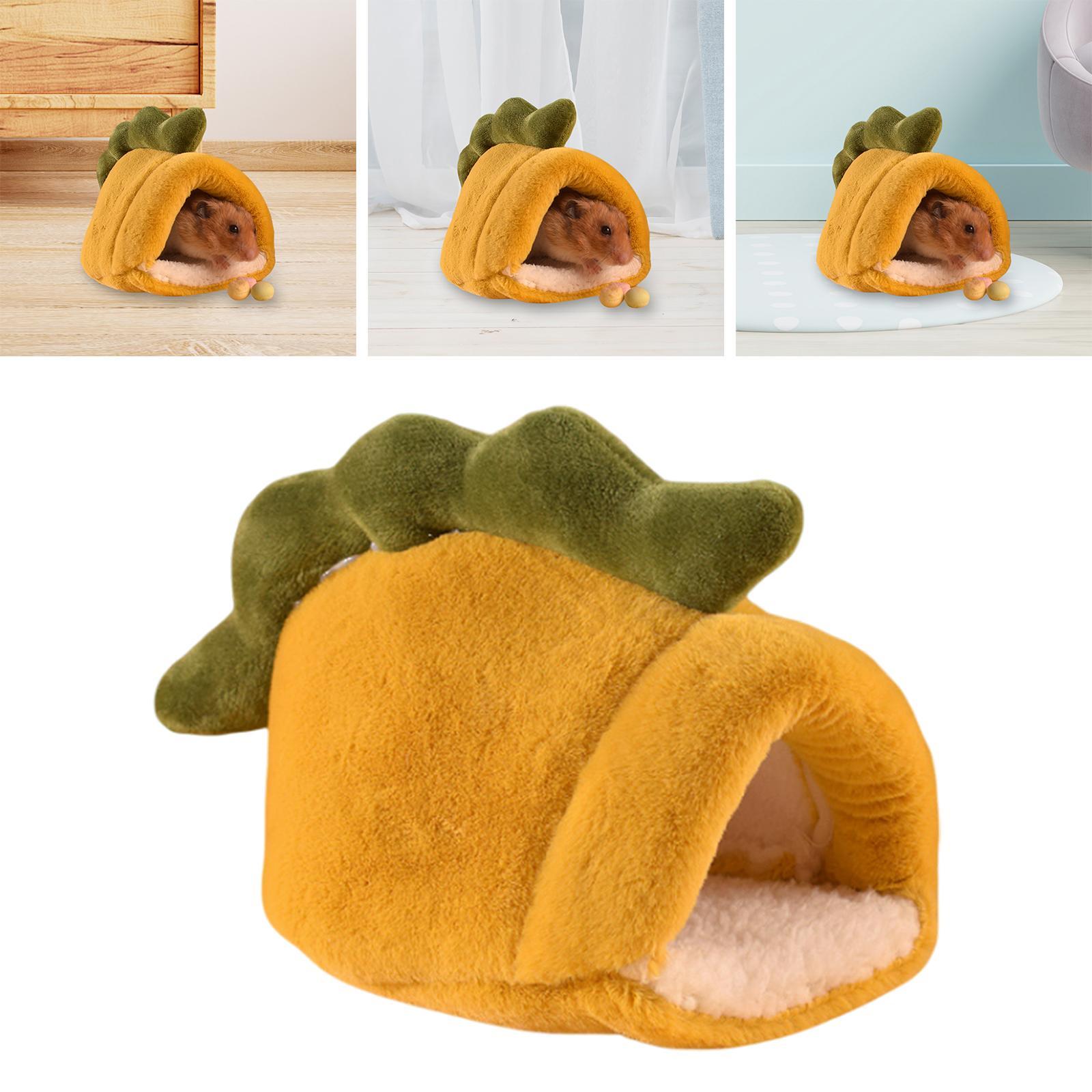 Hamster Bed Cute Plush Soft Warm Bed Mini for Hedgehog Rat Dwraf Hamster