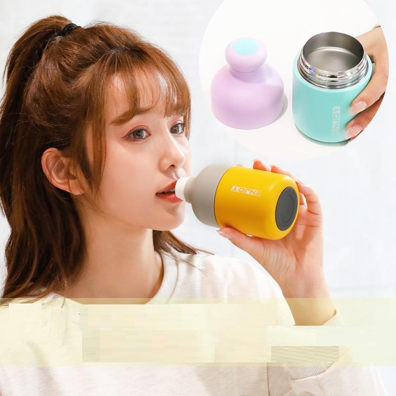 Bình giữ nhiệt mini Enjoy 220ml và 360ml đẹp lạ, bình pha cafe dễ thương