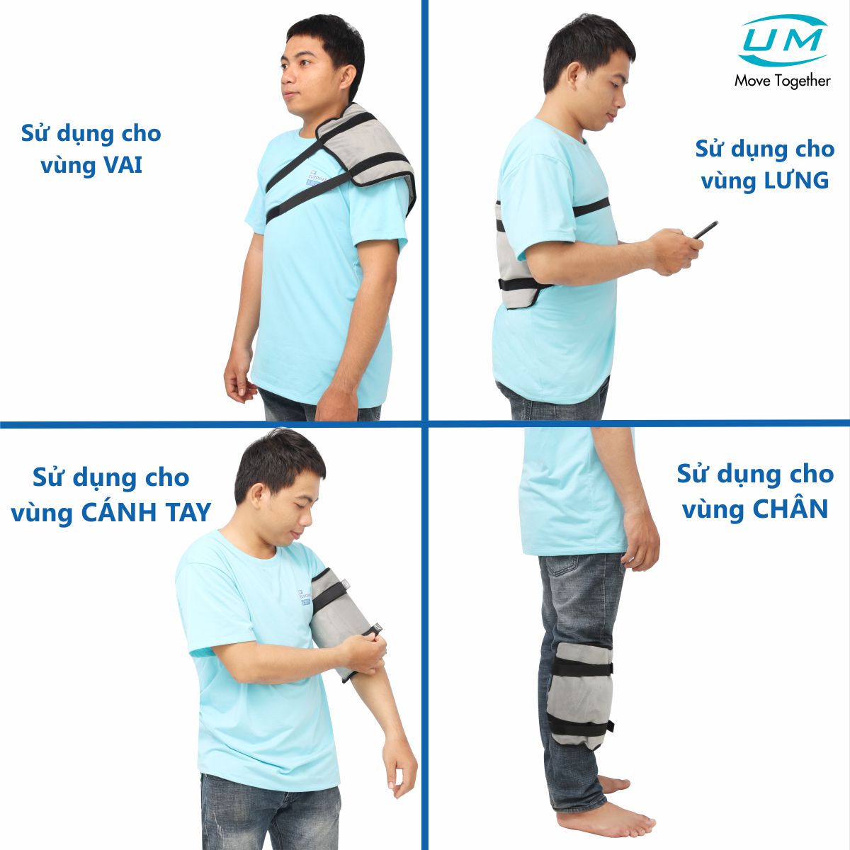 Túi chườm đai đeo nóng/lạnh X3 United Medicare (I10)