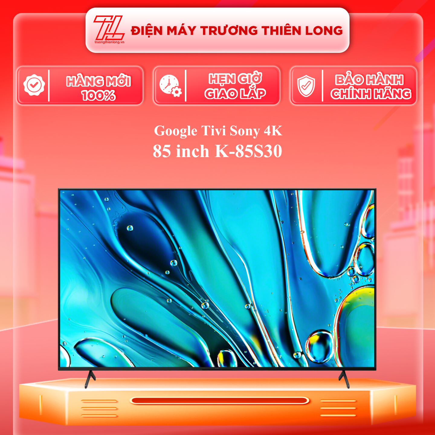 K-85S30 - Google Tivi Sony 4K 85 inch K-85S30 - Hàng Chính Hãng