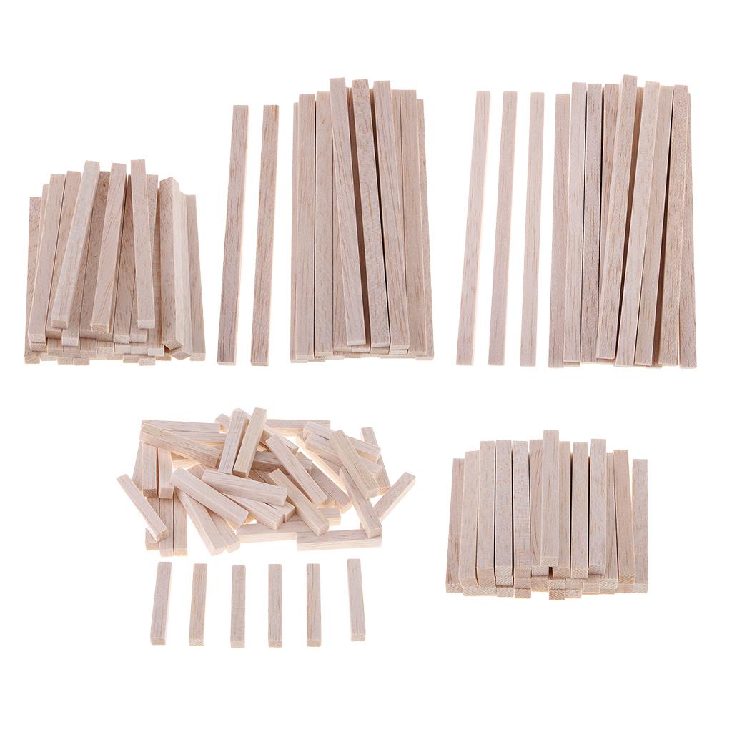 Square Balsa  Stick Unfinished  Stick  Rod  100mm