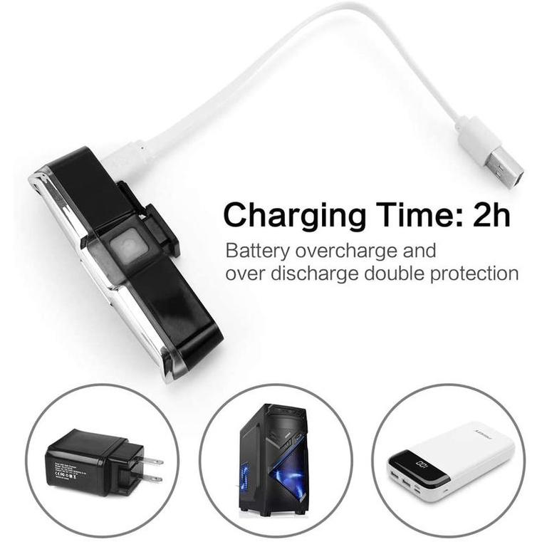 Đèn LED Gắn Đuôi Xe Đạp Có 7 Màu Sắc Với Cổng Sạc USB 3 Màu Sắc