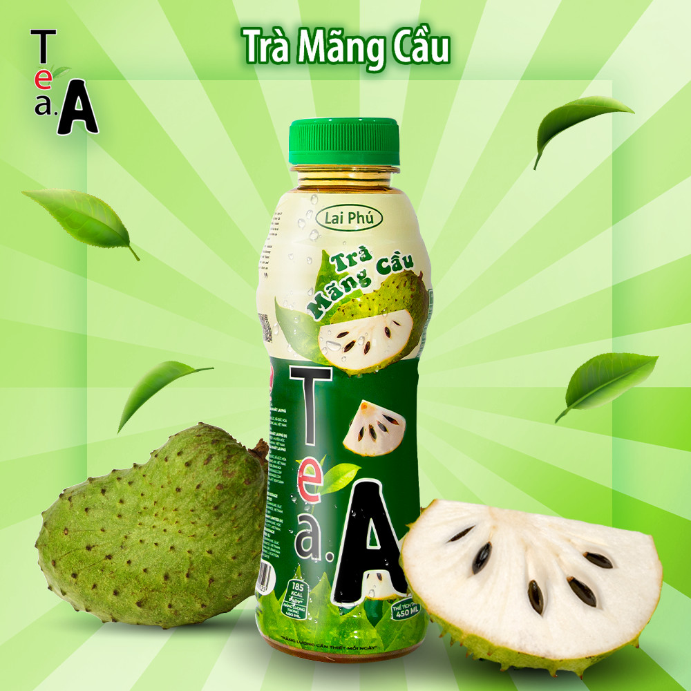 Trà Mãng Cầu Tea A Chai 450ml - Lốc 6 Chai