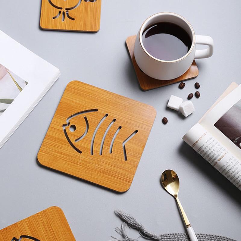 Miếng lót gỗ cách nhiệt bàn ăn, nhà bếp