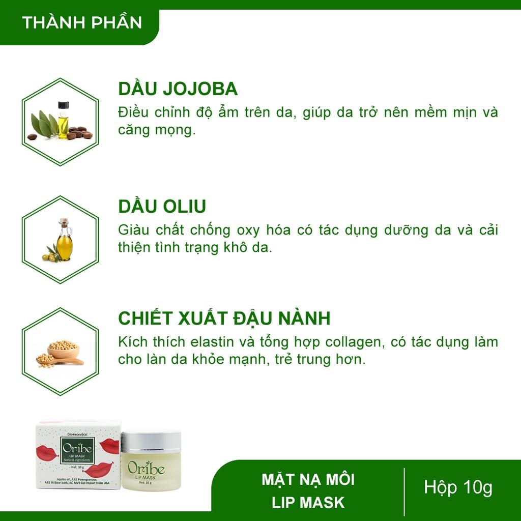 Combo tẩy tế bào chết và mặt nạ dưỡng môi Oribe - Giúp dưỡng ẩm môi, làn môi tươi trẻ, mịn màng, hồng hào, tự nhiên hơn