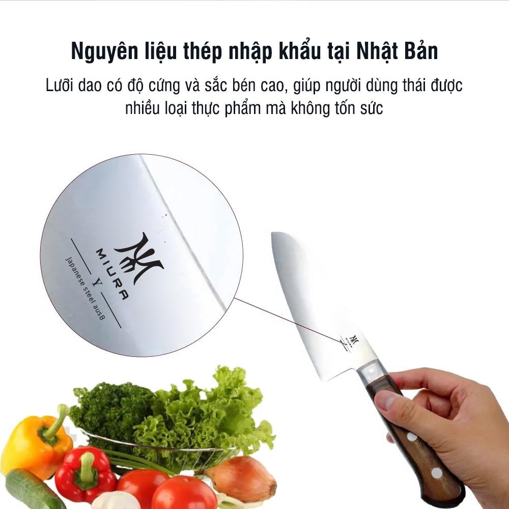 Dao bếp cao cấp MIURA Y Serial – Dao thái đa năng Santoku