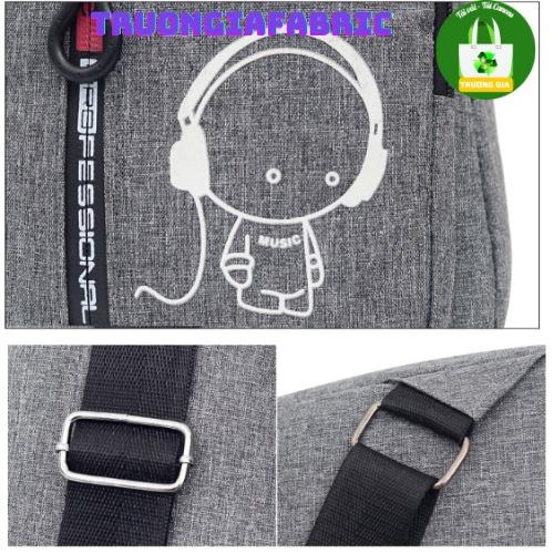 Túi nylon đeo ngực đeo thắt lưng túi đeo vai túi phát quang Màu Xanh dáng thể thao giải trí Trương Gia