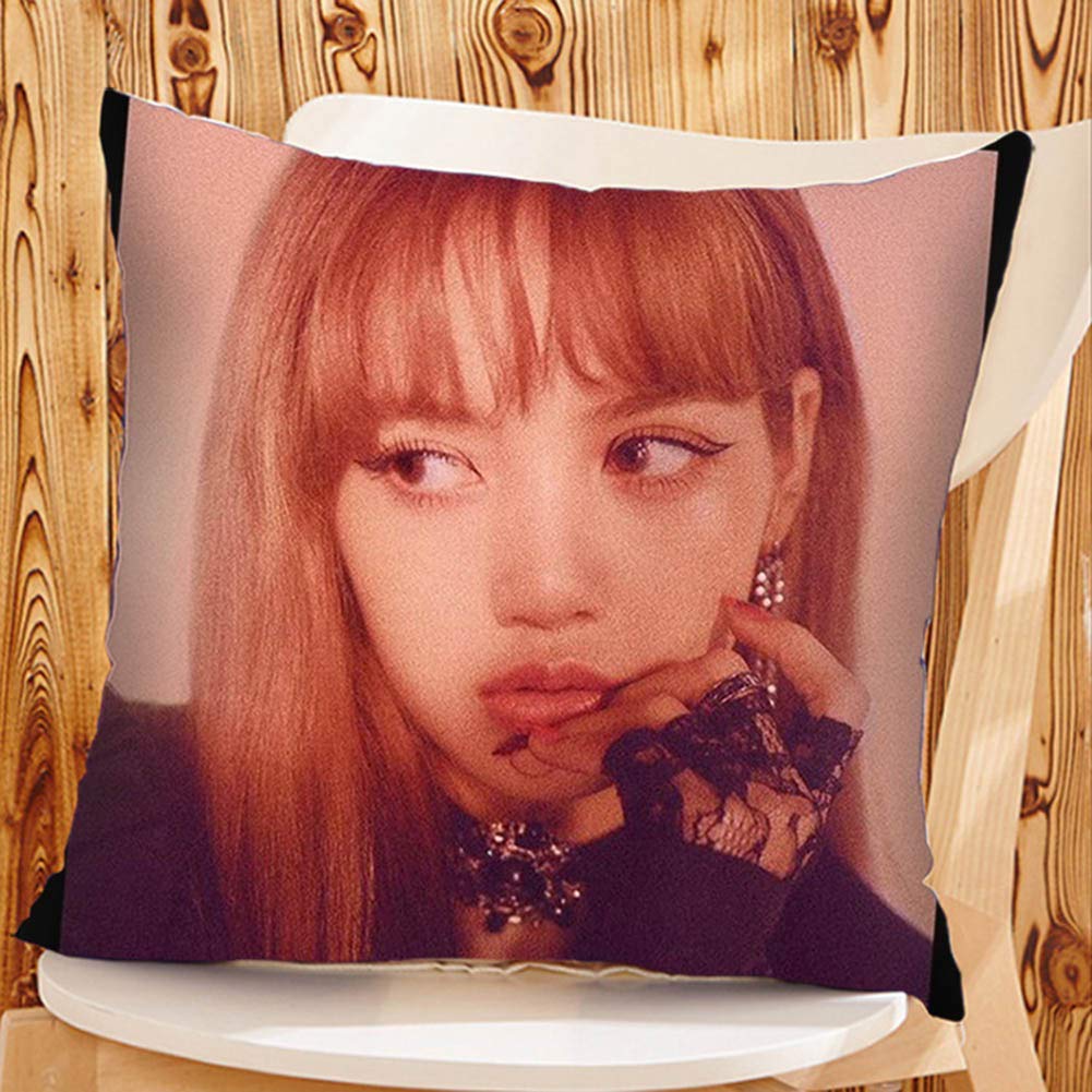 Gối LISA Blackpink gối vuông trang trí