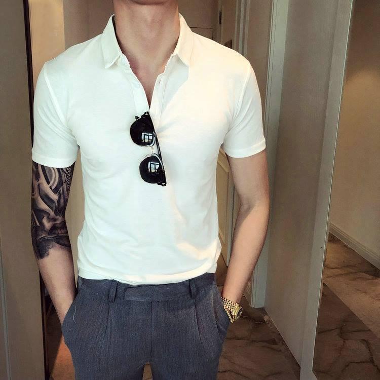Áo polo nam trơn ZENTOMAN tay ngắn cổ bẻ cotton thun mềm co giãn
