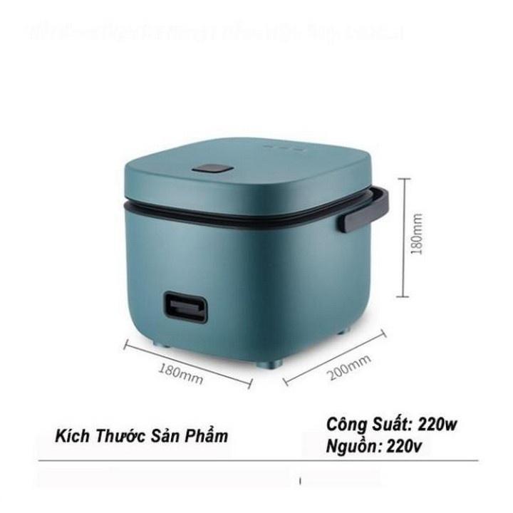 Nồi cơm điện mini lòng chảo chống dính, Rice Cooker thích hợp cho 1-2 người Dung tích 1.2L Electric Cooker