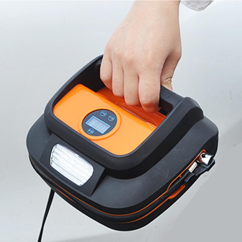 Air Compressor, Multi-Function Digital Display Portable Air Compressor Pump for Car, Bicycle, Ball, Air Mattress, Rubber Boat