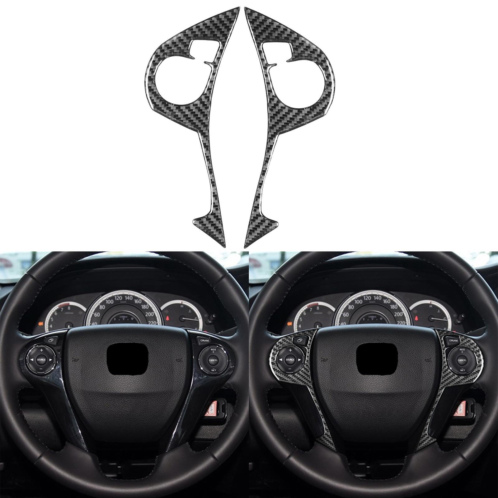 2Pcs Auto Steering Wheel Button Stickers for   2013-2017