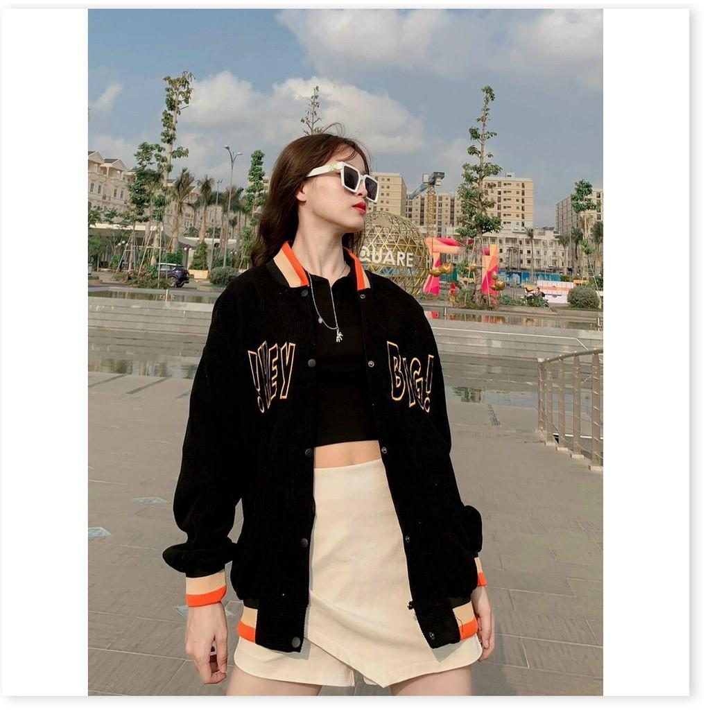 ÁO KHOÁC BOMBER , ÁO KHOÁC NHUNG BOMBER NỮ CỰC ĐẸP SIÊU XINH PHONG CÁCH HÀN QUỐC KEN BLOCK
