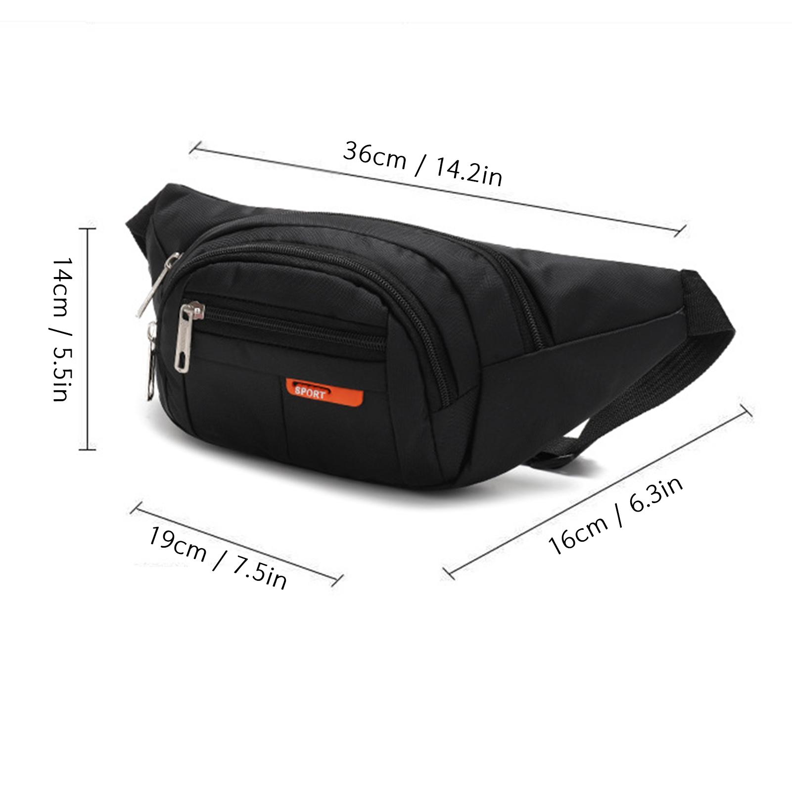 Túi đeo thắt lưng Unisex dung tích lớn, dây đai có thể điều chỉnh, không thấm nước