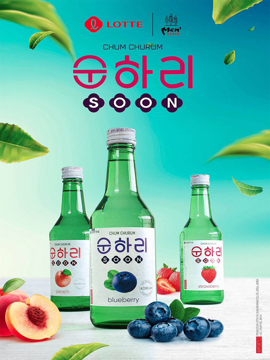 Rượu Soju Chum Churum Lotte Hàn Quốc vị Nho 12% chai 360ml