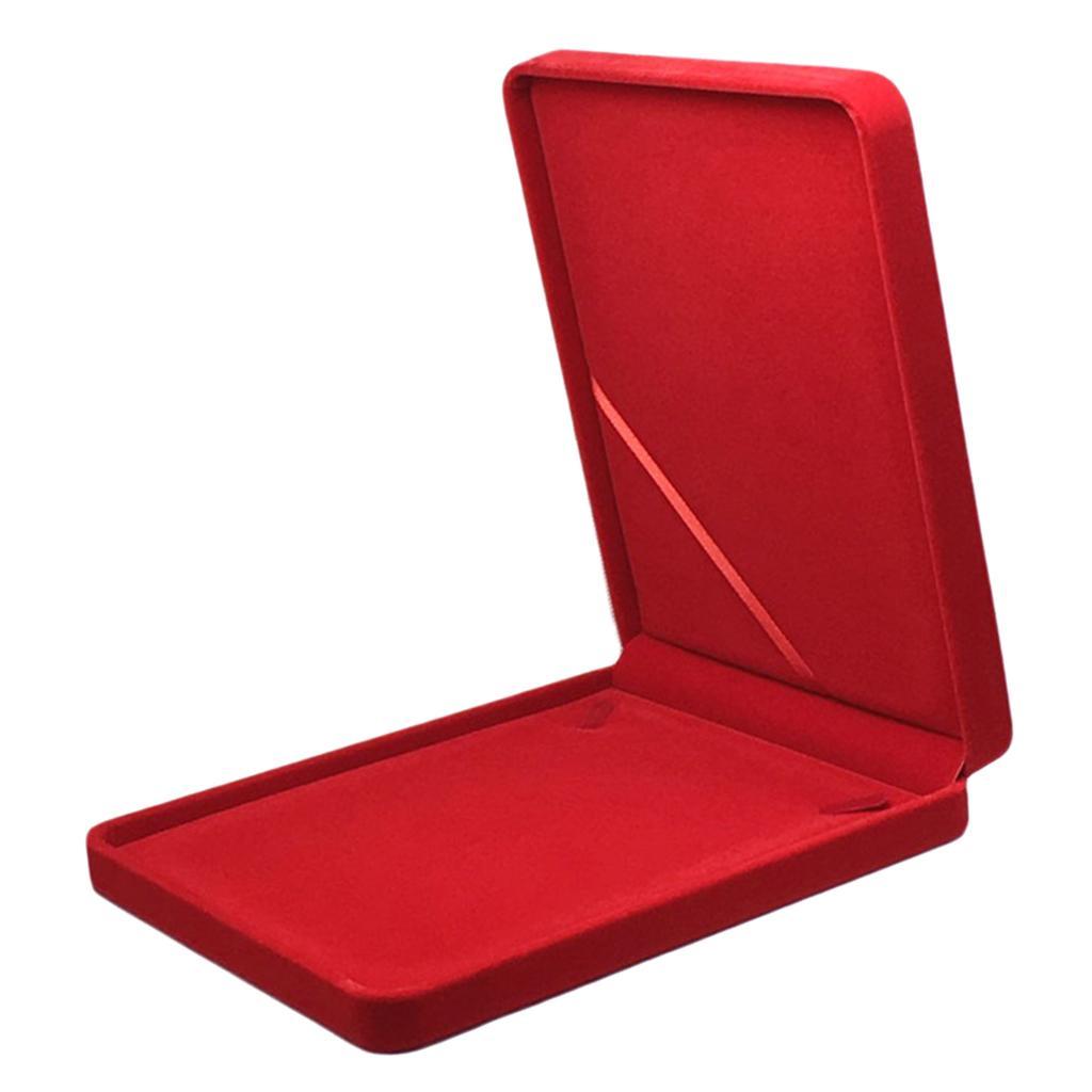 Fashion Velvet Necklace Box Case Tray Portable Jewelry Storage Organizer