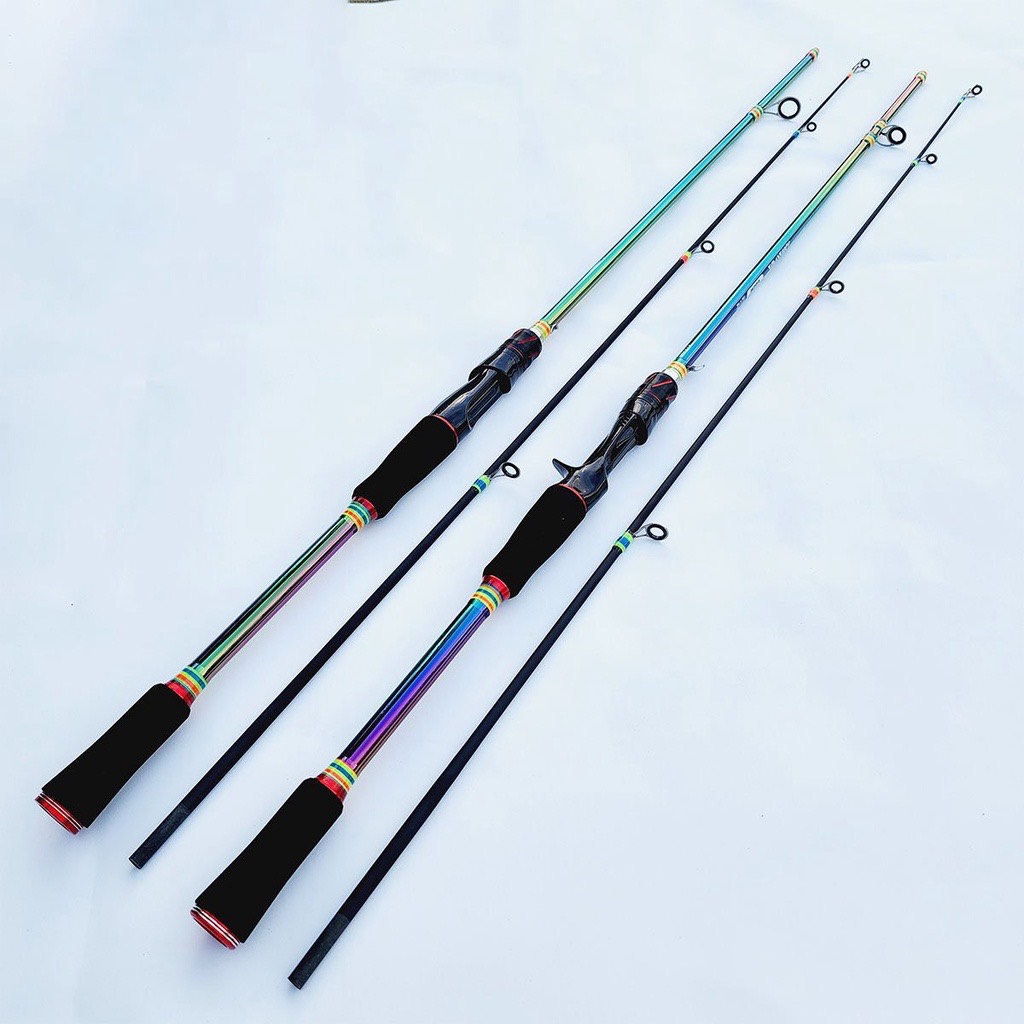 Bộ Cần Câu Lure Máy Ngang Titan Tặng Phụ Kiện