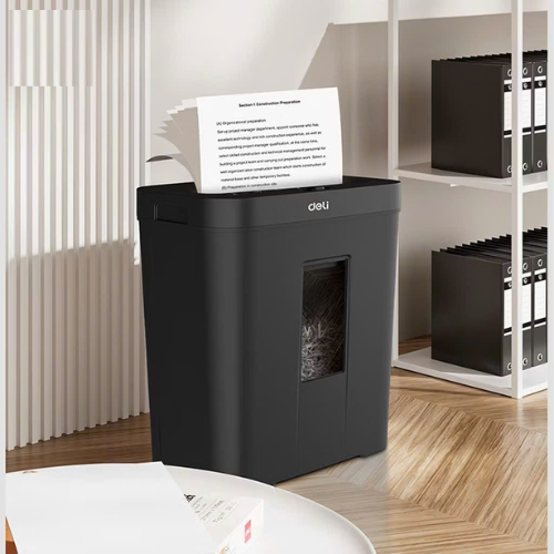 Máy Hủy Tài Liệu Deli 12 Lít Cao Cấp ET022, Hủy Card CD Tài Liệu Giấy Tờ Cho Văn Phòng