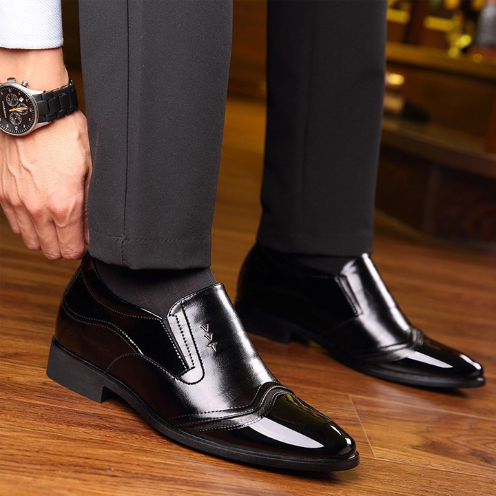 Giày lười, mọi tăng chiều cao nam Hót 2019 - Da Bò Nhập Khẩu Đi Êm 2