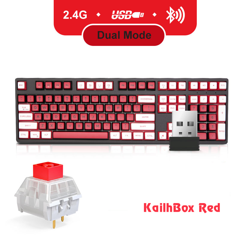 Bàn phím cơ không dây Newmen GM1080 phiên bản đặc biệt dành cho Gaming và Typing tốc độ cao - Hàng Chính Hãng