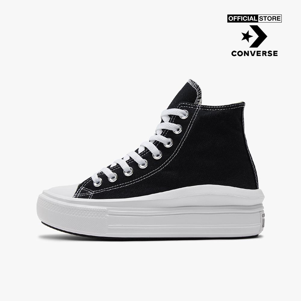 CONVERSE - Giày sneakers nữ cổ cao Chuck Taylor All Star Move 568497C-0000_BLACK