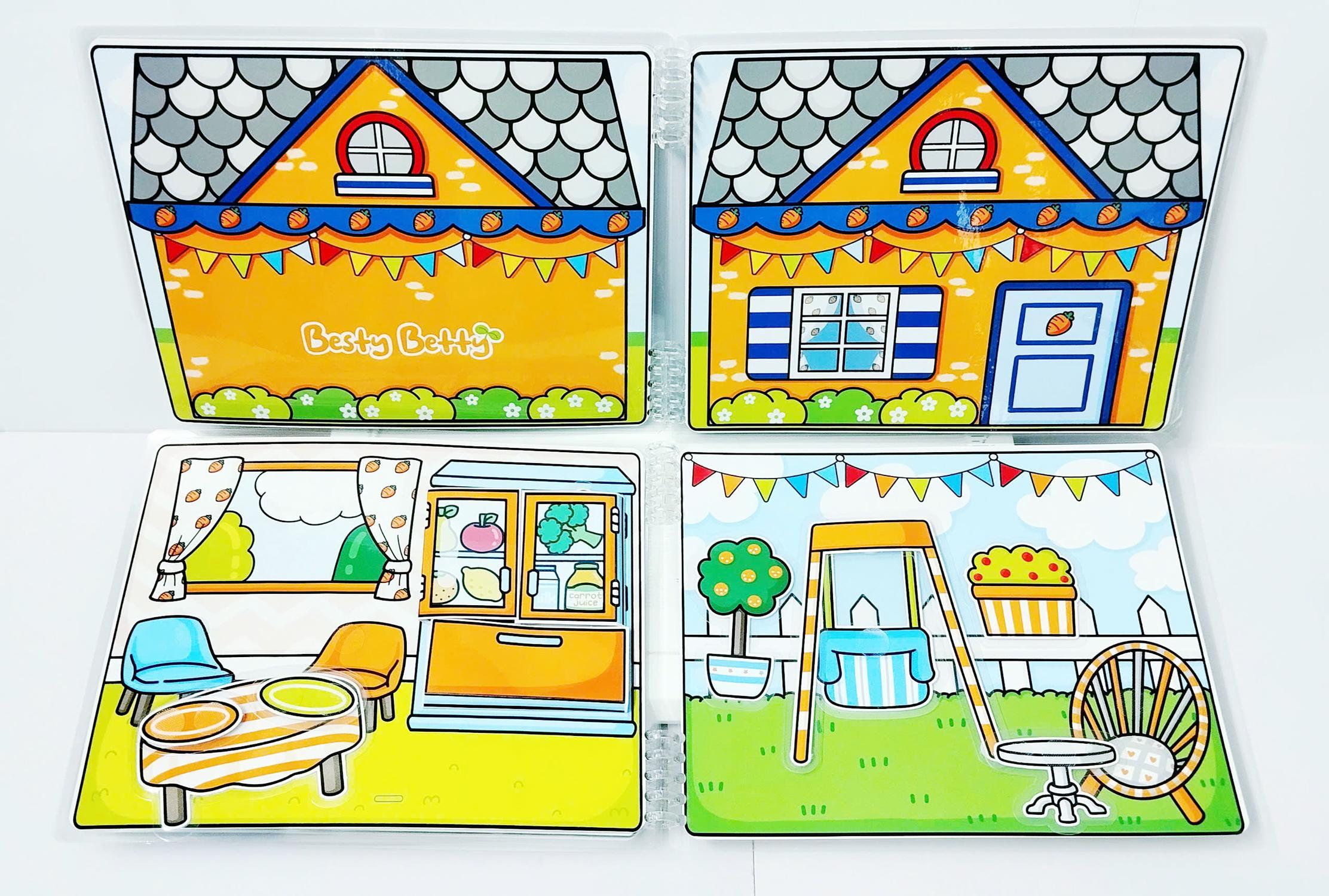 Bộ Tranh Tương Tác - Đôi Thỏ - LuLuHappyArt
