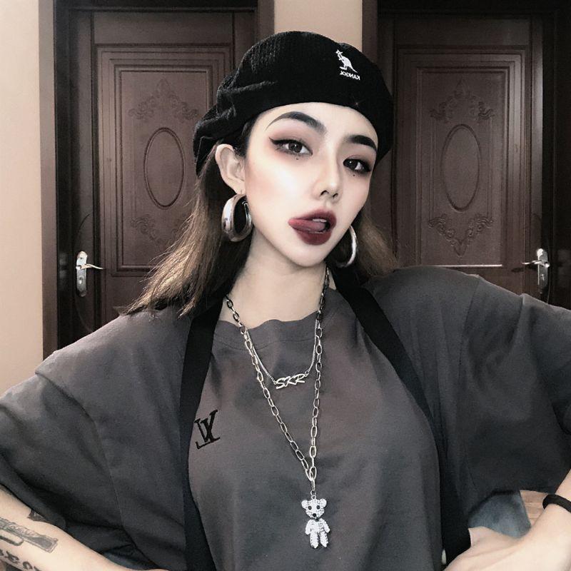 Dây chuyền gấu bling bling