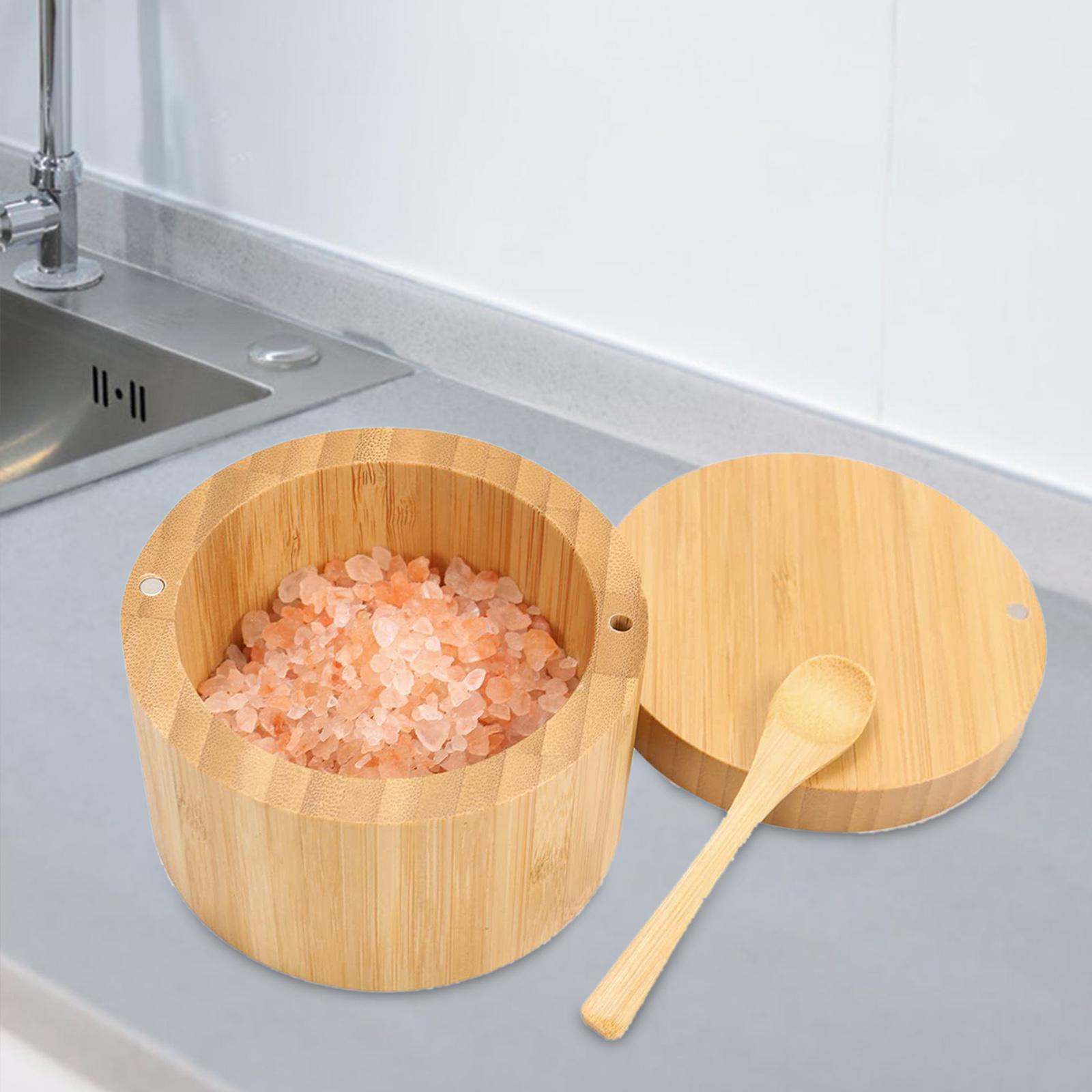 Wooden Spice Containers Multiuse Desk Office Storage for Home Cookie Kitchen