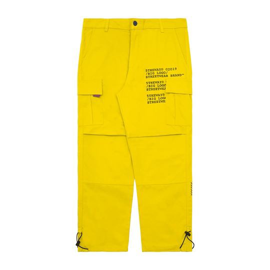 5THEWAY /trademark/ CARGO PANTS in YELLOW aka Quần Túi Hộp Vàng