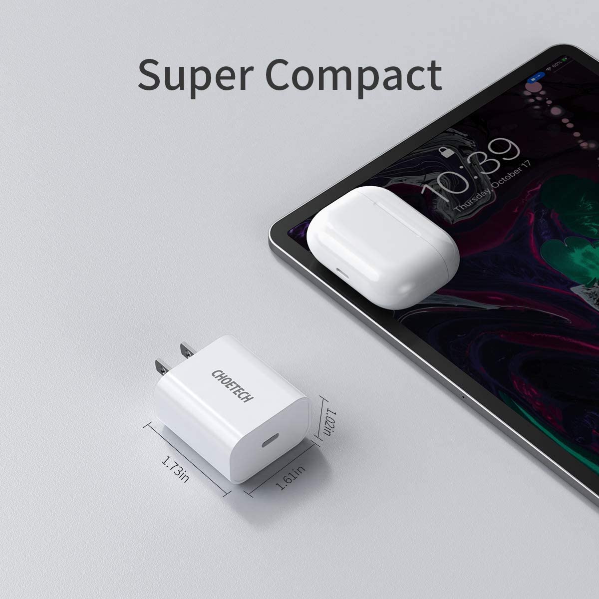 Combo Đế Sạc Không Dây Mag.Safe Nam Châm 15W CHOETECH T517 Và Củ Sạc Type C 20W PD5005 Dành Cho iPhone 12, iPhone 13, iPhone 14, iPhone 15 - Hàng Chính Hãng