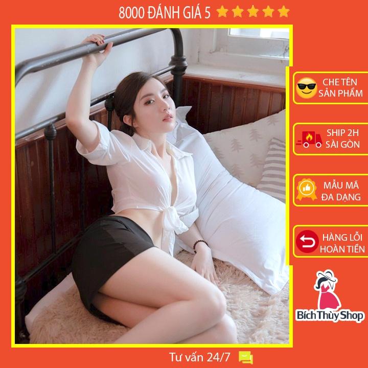 Set ngủ sexy đồ ngủ cosplay cô thư kí gợi cảm