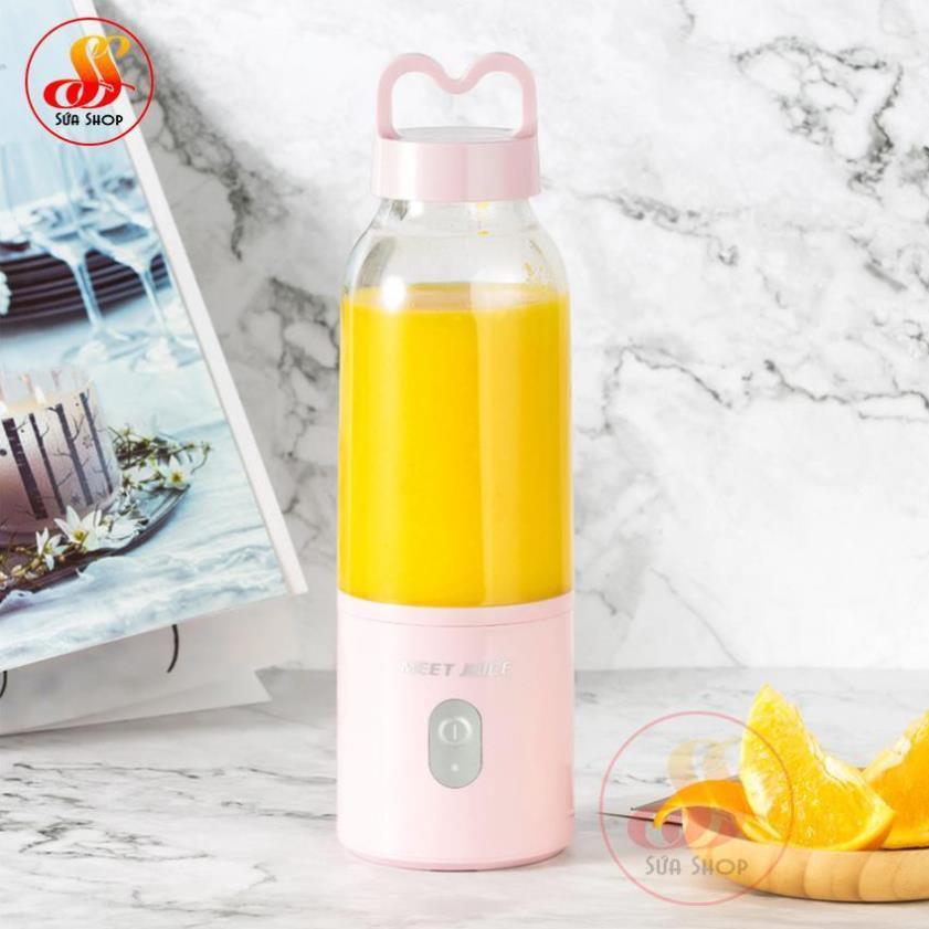 Máy Xay Sinh Tố Đa Năng Cầm Tay Meet Juice - Xay cực nhanh 9s, cao cấp, an toàn - GDHN Loại Tốt