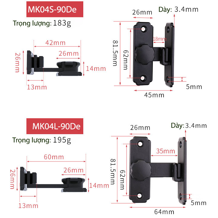 Chốt cài cửa bằng inox 304 dày tới 3.4mm, lắp cho cửa trượt, xoay loại phẳng 180 hoặc góc 90 độ tùy chọn
