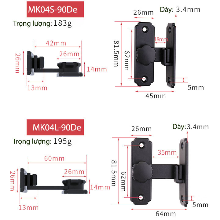 Chốt cài cửa bằng inox 304 dày tới 3.4mm, lắp cho cửa trượt, xoay loại phẳng 180 hoặc góc 90 độ tùy chọn