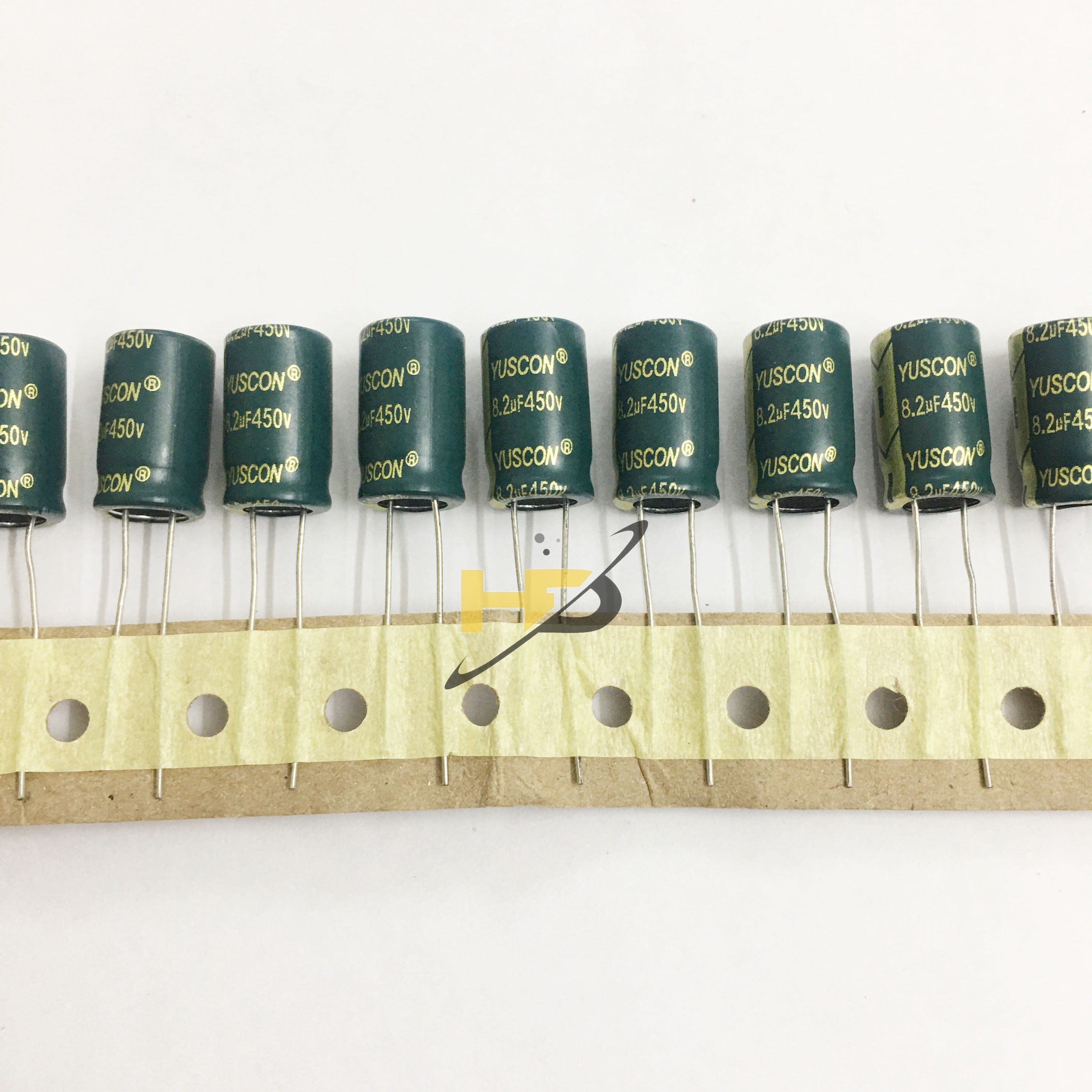 Dây 10 Con Tụ Hóa Phân Cực 8.2uF 450V Tần Số Cao